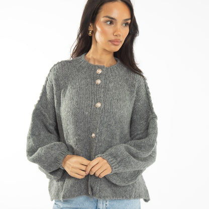 Oversized Cardigan Short