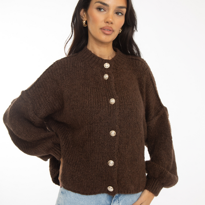 Oversized Cardigan Short
