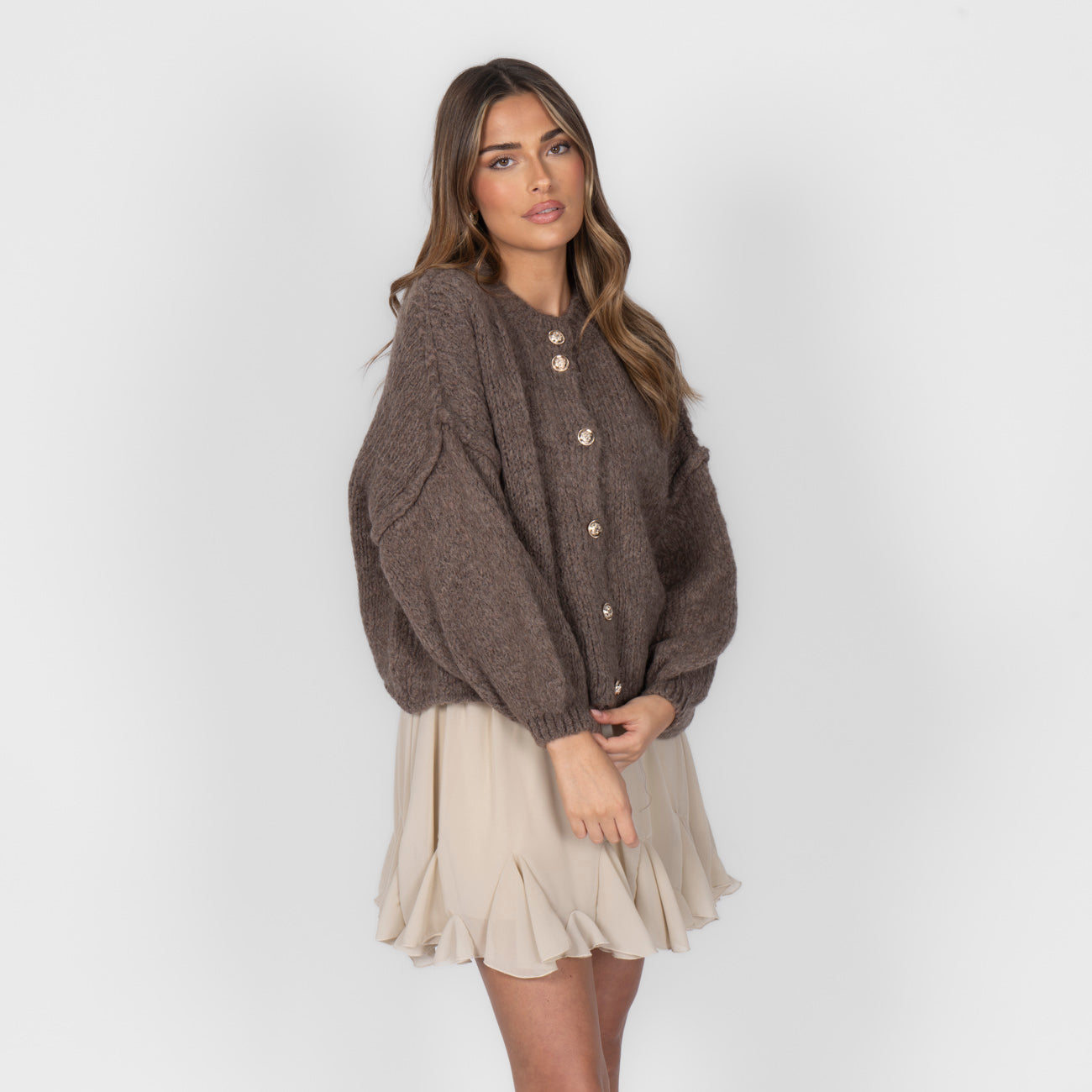 Oversized Cardigan Short