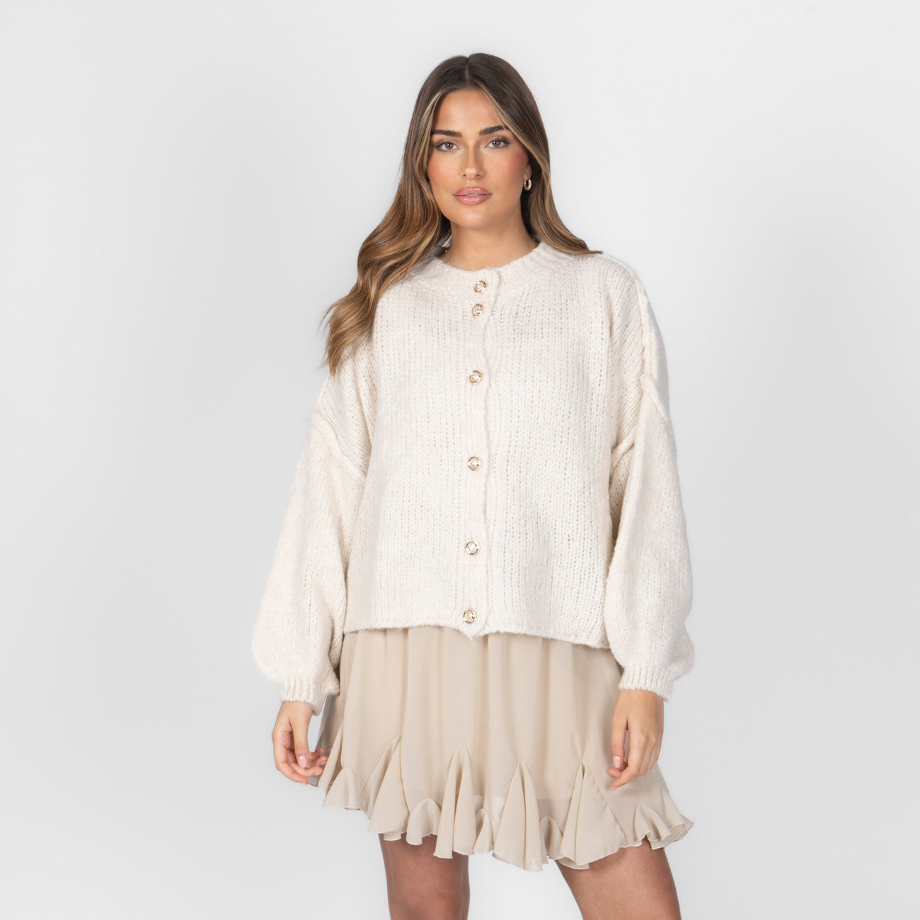 Oversized Cardigan Short
