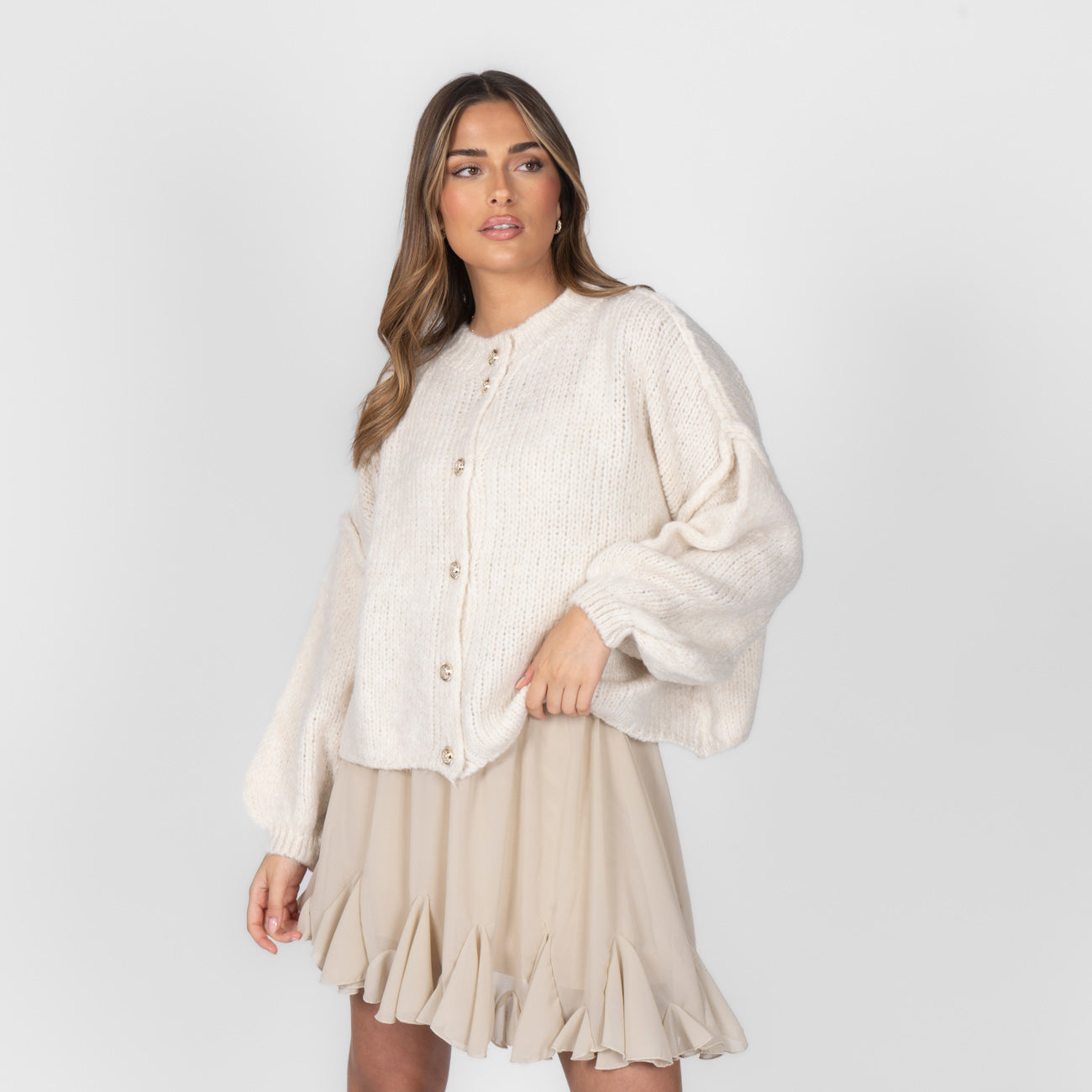 Oversized Cardigan Short
