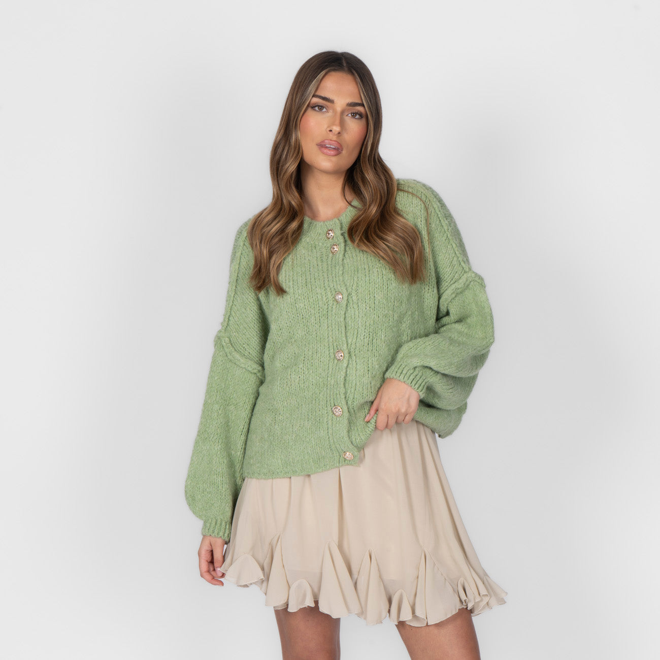 Oversized Cardigan Short
