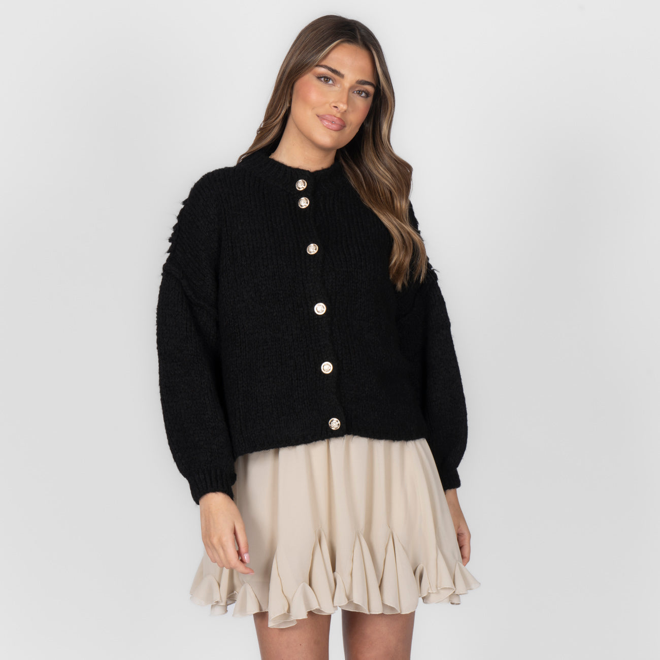 Oversized Cardigan Short