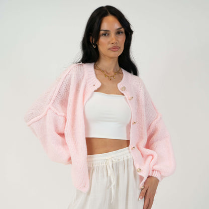 Oversized Cardigan Short