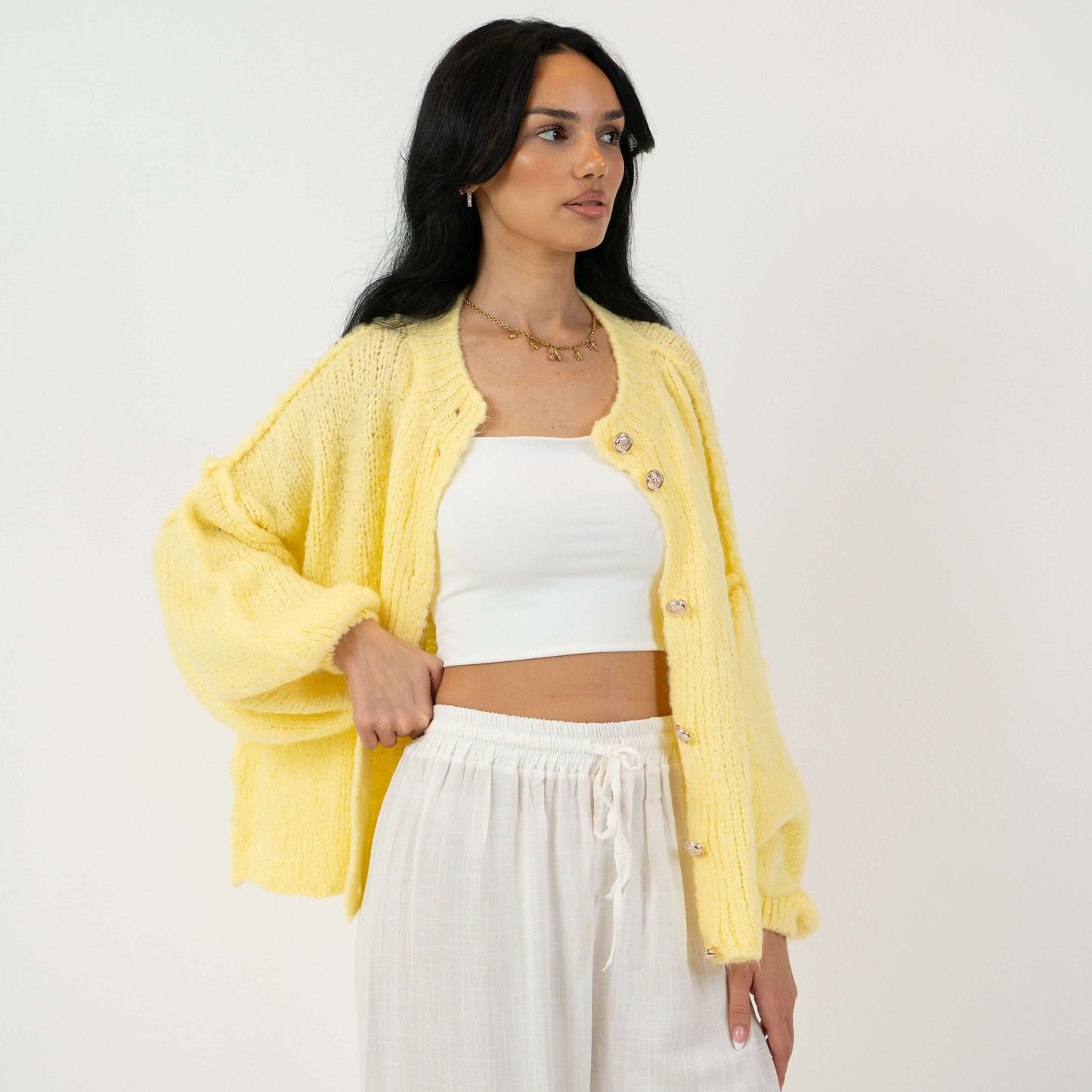 Oversized Cardigan Short