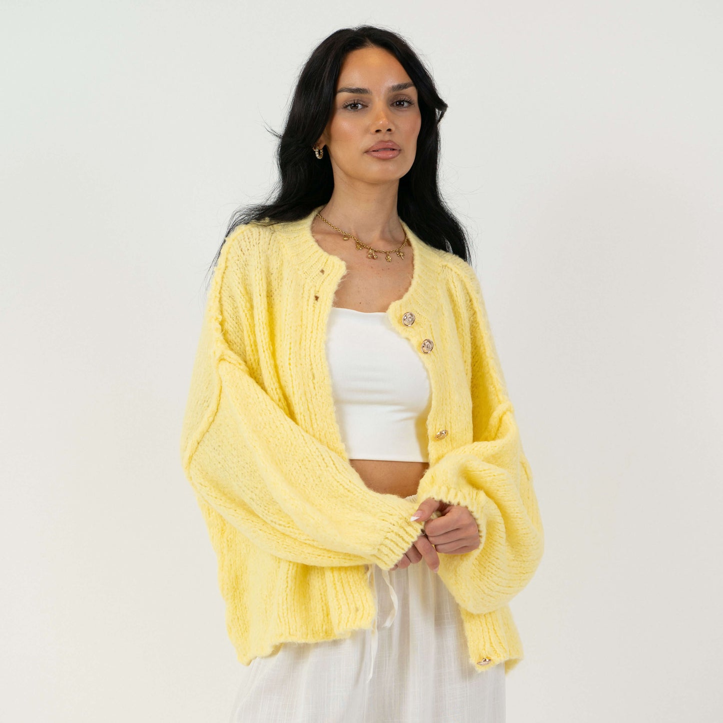 Oversized Cardigan Short