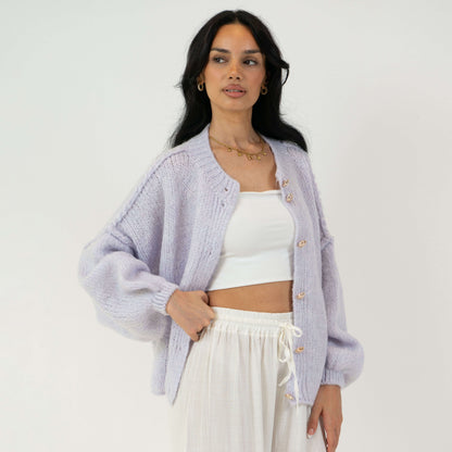 Oversized Cardigan Short