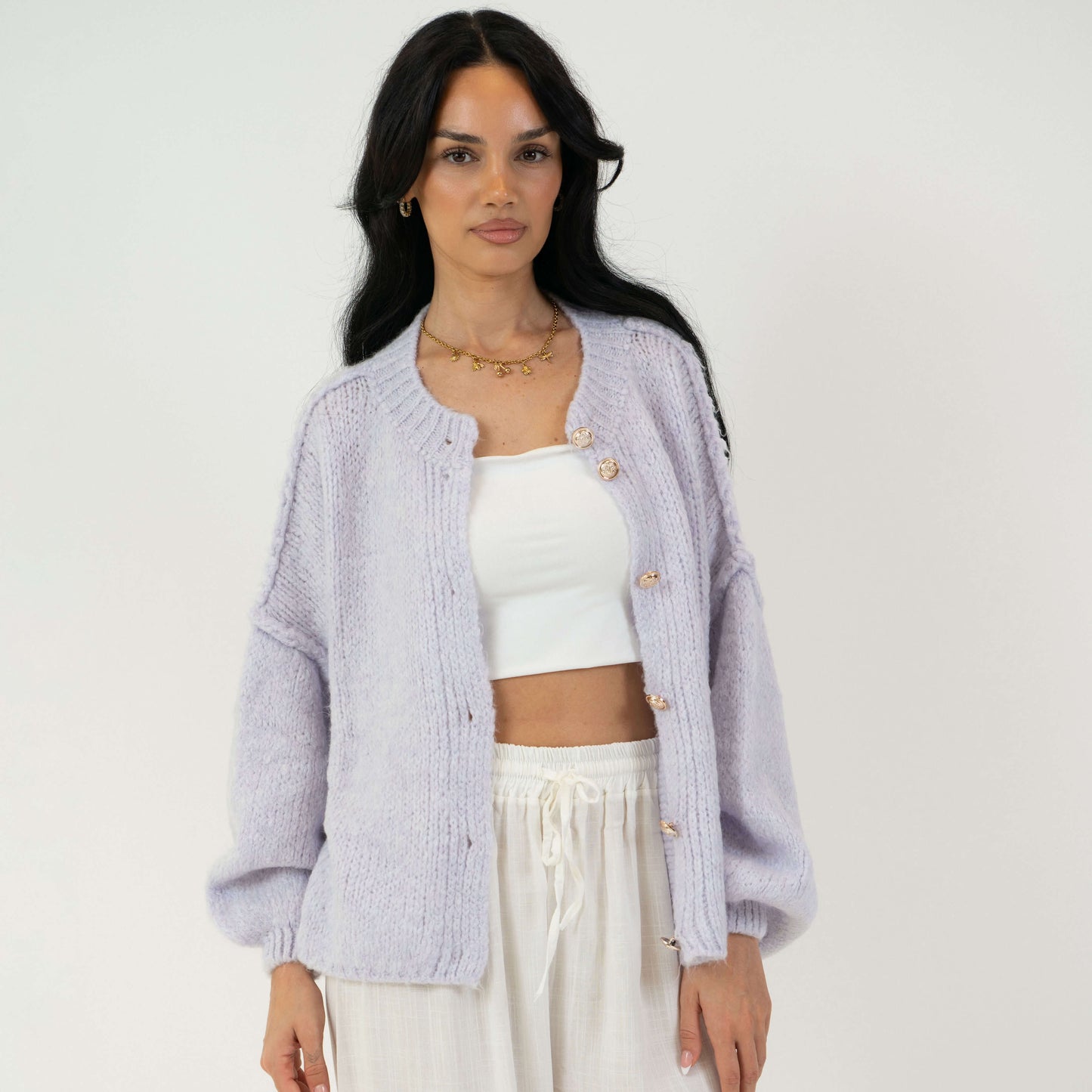 Oversized Cardigan Short