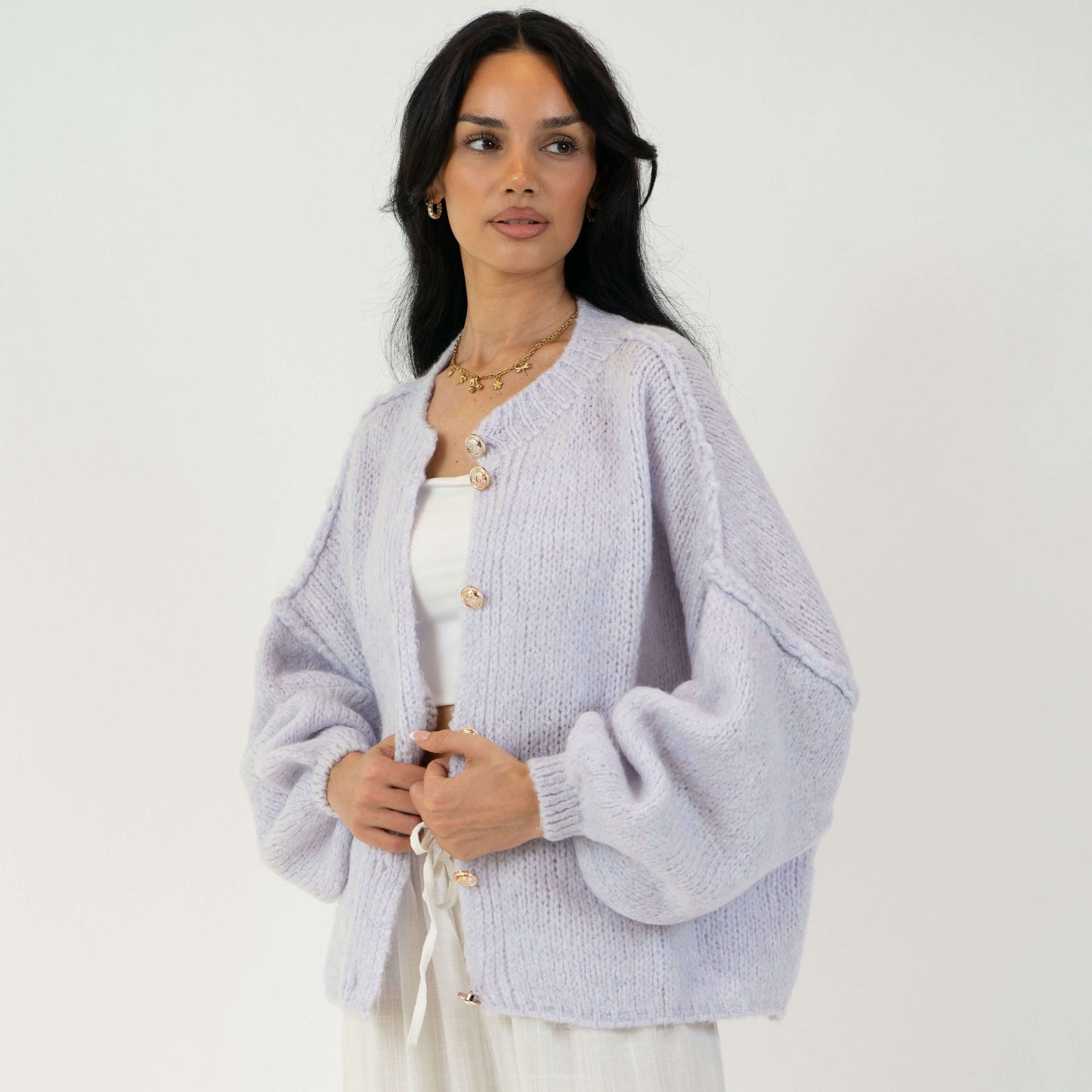 Oversized Cardigan Short