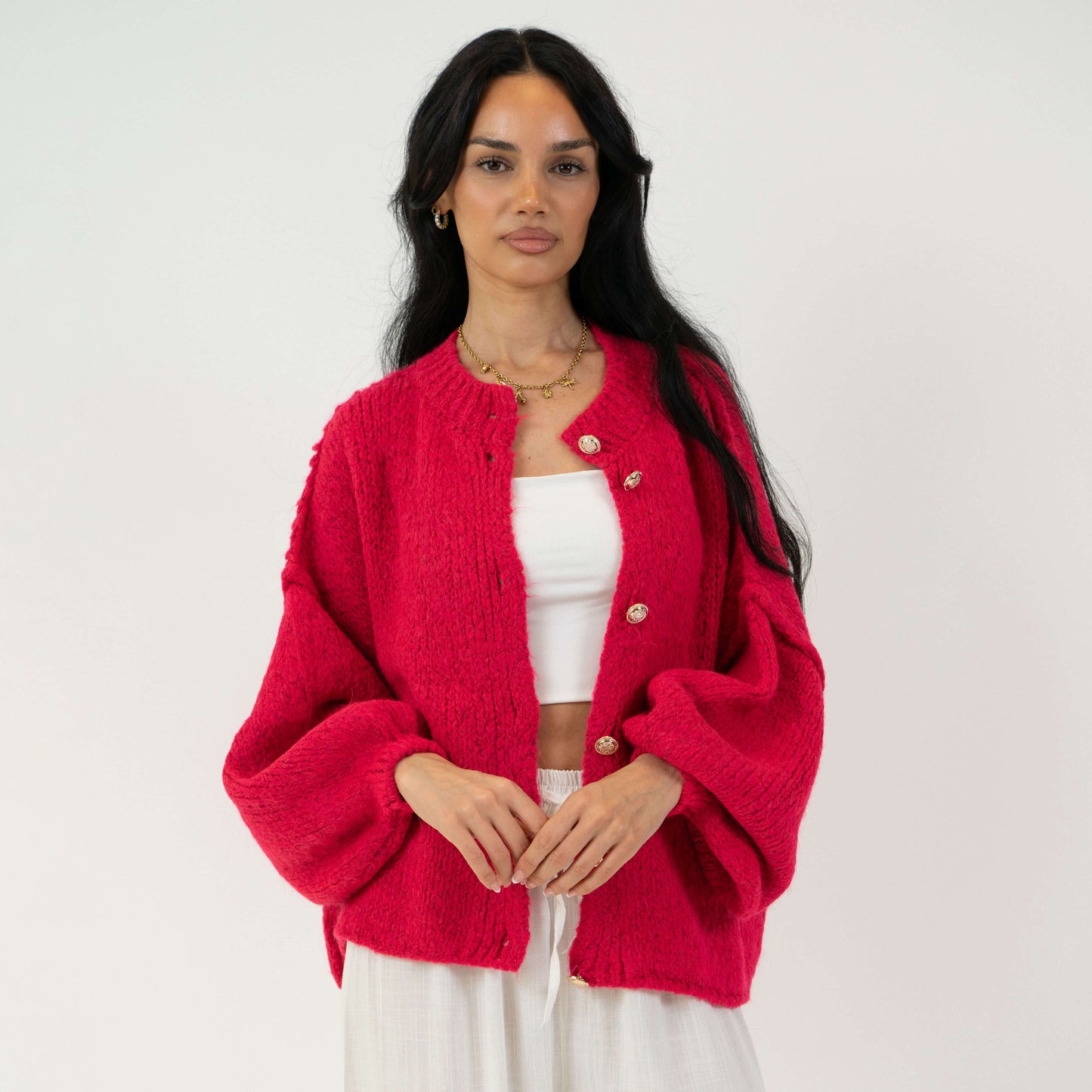 Oversized Cardigan Short