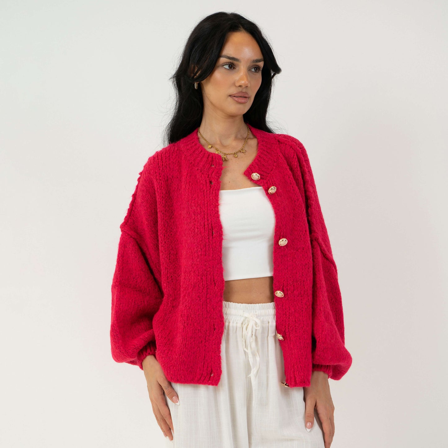 Oversized Cardigan Short