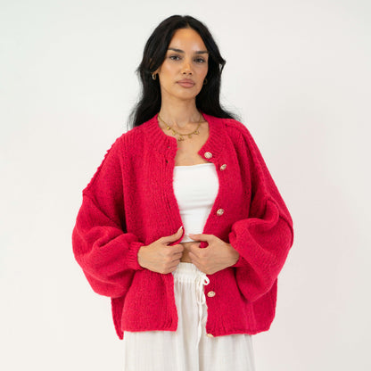 Oversized Cardigan Short