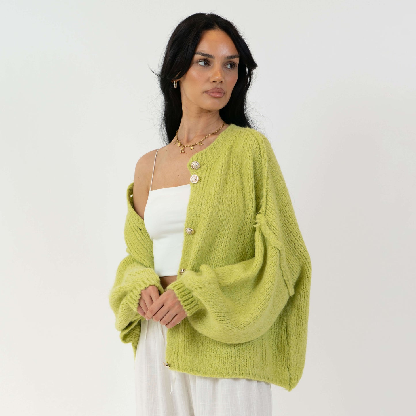 Oversized Cardigan Short