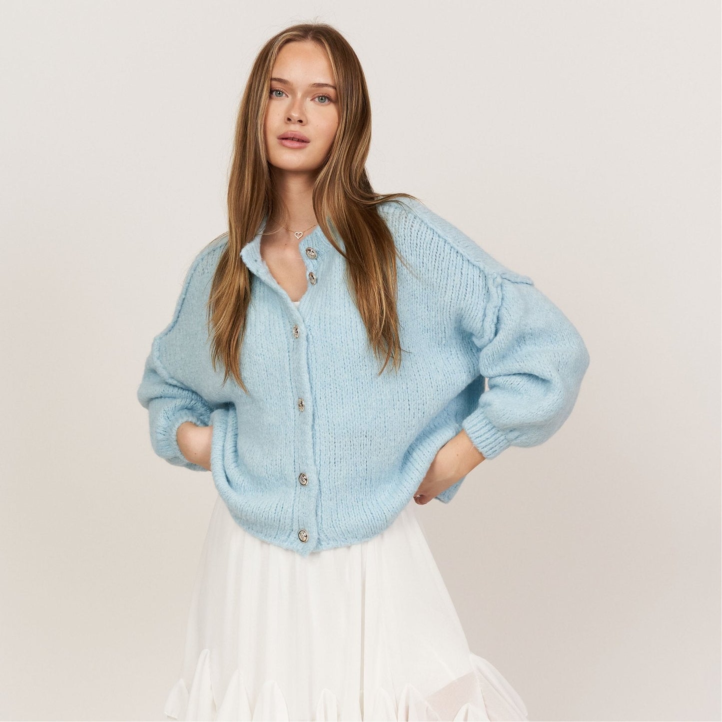 Oversized Cardigan Short