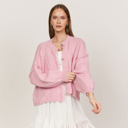 Oversized Cardigan Short