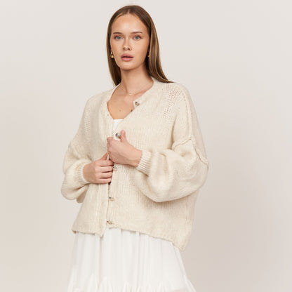 Oversized Cardigan Short