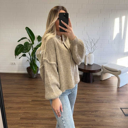 Oversized Cardigan Short