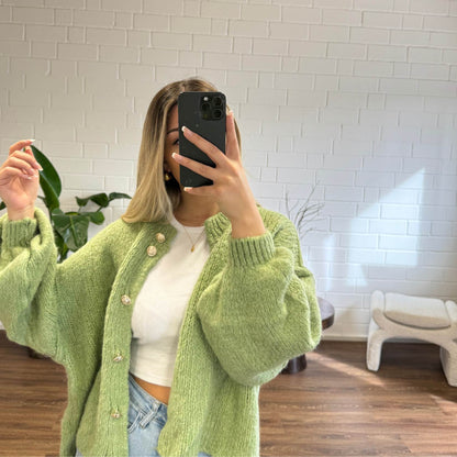 Oversized Cardigan Short